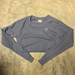 Never worn gymshark cropped long sleeve